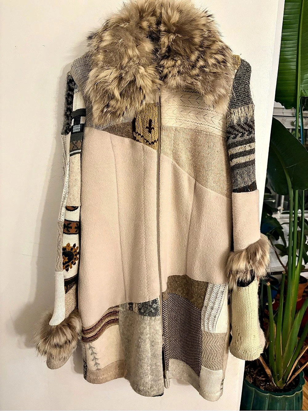 Myco Anna Patchwork Fur / wool and cashmere